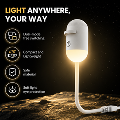 Galaxy Projector Night Light — 6 Heads, USB Rechargeable